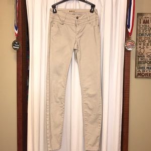 Blue spice khaki skinny jeans size 0 like new